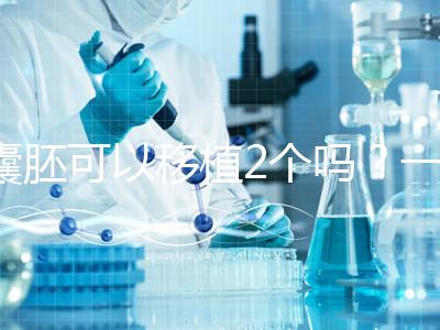 囊胚可以移植2個(gè)嗎？一文帶你了解！
