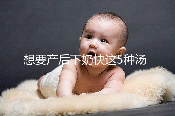 想要產(chǎn)后下奶快這5種湯必備，第一種木瓜牛奶湯最有效