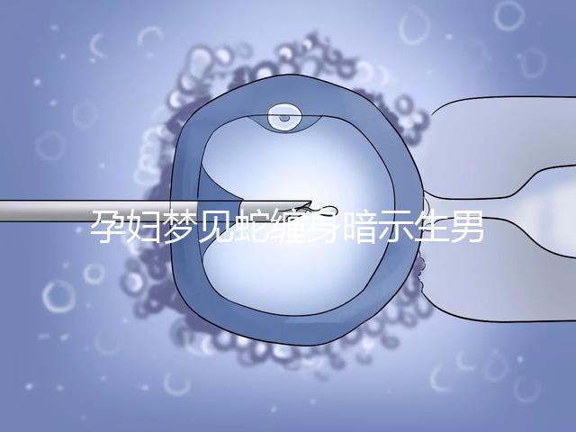 孕婦夢(mèng)見蛇纏身暗示生男孩?看完具體寓意你就知道了