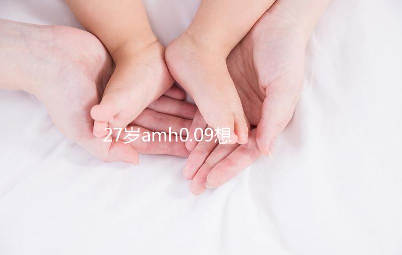 27歲amh0.09想自然懷孕概率很小，有排卵不如做試管！